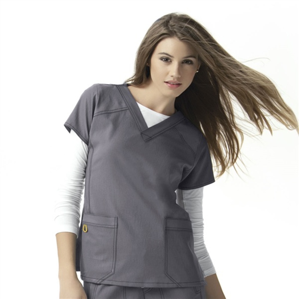 WONDERWINK FOUR-STRETCH V-NECK TOP